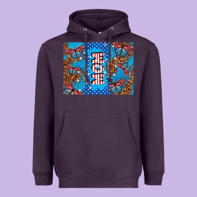 American Mom Heavyweight Hoodie Designed By Tumblerdesignbyshophia