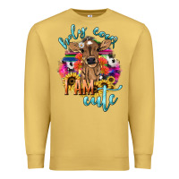 Antique Gold Holy cow i am cute baby cow Premium Sweatshirt - HowdyJamesFarm