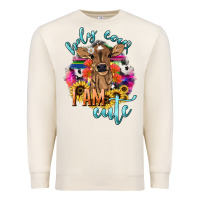 Sandshell Holy cow i am cute baby cow Premium Sweatshirt - HowdyJamesFarm
