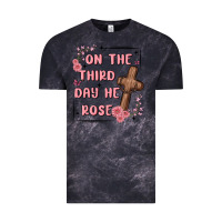 Cloud Black on the third day  he rose Vintage Tee - MaliasSmallBusiness