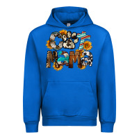 Cobalt Western Cat Mama Mother's Day Urban Hoodie - FaDigitalArtStudio