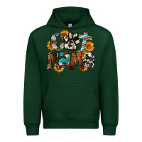 Forest Green Western Cat Mama Mother's Day Urban Hoodie - FaDigitalArtStudio