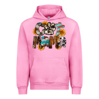 Fuchsia Pink Western Cat Mama Mother's Day Urban Hoodie - FaDigitalArtStudio