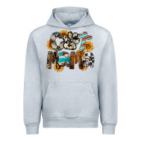 Heather Grey Western Cat Mama Mother's Day Urban Hoodie - FaDigitalArtStudio