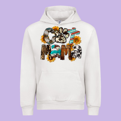 Western Cat Mama Mother's Day Urban Hoodie Designed By Fadigitalartstudio