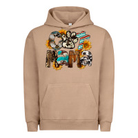 Pigment Burro Western Cat Mama Mother's Day Urban Hoodie - FaDigitalArtStudio
