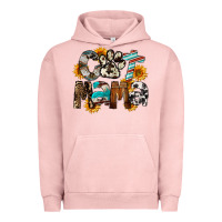 Pigment Salmon Western Cat Mama Mother's Day Urban Hoodie - FaDigitalArtStudio