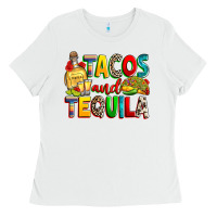 White tacos and tequila Ladies Tee - RanaPortraitStore