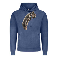 Vintage Denim brachiosaurus face Vintage Hoodie - LillyAllenDesigns