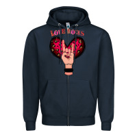 Navy Love Rocks Zipper Hoodie - Bettercallsaul