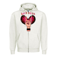 Love Rocks Zipper Hoodie | Teevron