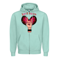 Seafoam Love Rocks Zipper Hoodie - Bettercallsaul