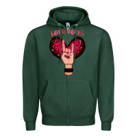 Sports Green Love Rocks Zipper Hoodie - Bettercallsaul