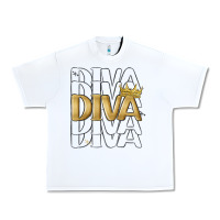 White diva Urban Heavy Tee - MaliasSmallBusiness
