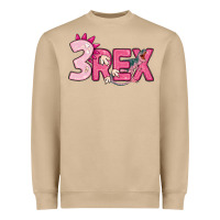 Mushroom pink three rex Heavyweight Sweatshirt - MaliasSmallBusiness