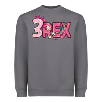 Storm pink three rex Heavyweight Sweatshirt - MaliasSmallBusiness