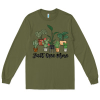 Army Green just one more plant Long Sleeve Tee - MaliasSmallBusiness