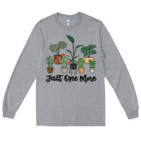 Heather Grey just one more plant Long Sleeve Tee - MaliasSmallBusiness