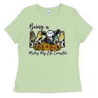 Matcha being a mom makes my life complate Ladies Tee - CowhideDigitalArt