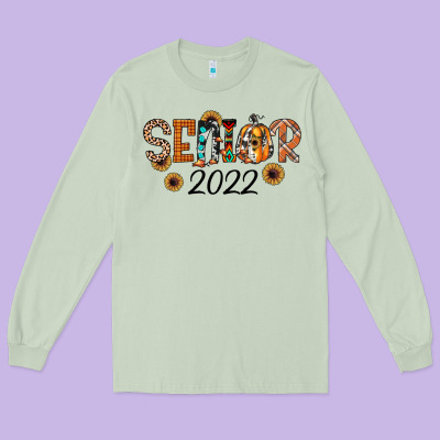 Senior 2022 Fall Long Sleeve Tee Designed By Jahusdesignshop
