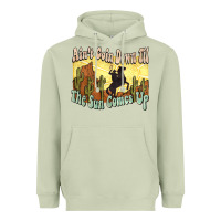 Matcha Ain't goin down til the sun comes up Cowboy Heavyweight Hoodie - HowdyJamesFarm