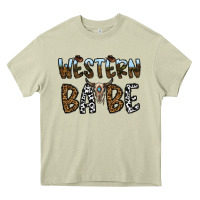 Mossy western babe Heavy Core Tee - CowhideDigitalArt