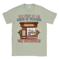 Matcha the way to my heart is through the bookstore Classic Tee - MaliasSmallBusiness