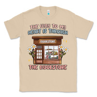 Mushroom the way to my heart is through the bookstore Classic Tee - MaliasSmallBusiness