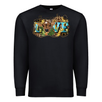 Black Love baby Cow Premium Sweatshirt - HowdyJamesFarm