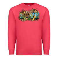 Cardinal Love baby Cow Premium Sweatshirt - HowdyJamesFarm