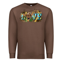 Chestnut Love baby Cow Premium Sweatshirt - HowdyJamesFarm