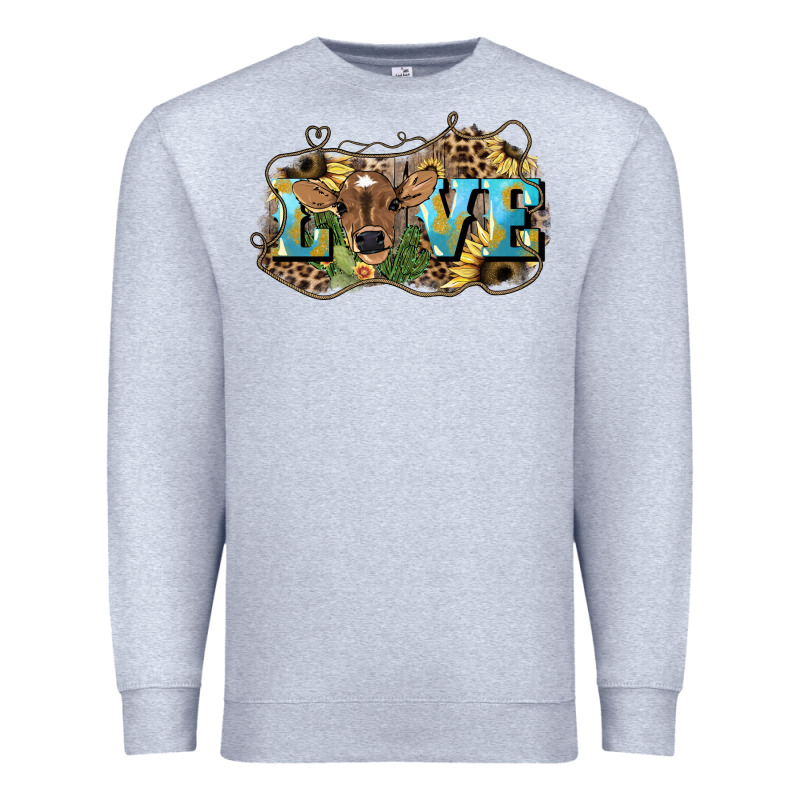 Love Baby Cow Premium Sweatshirt by HowdyJamesFarm | Teevron