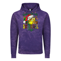 Cloud Purple Santa's Favorite Softball player Vintage Hoodie - NancyCooperArtShop