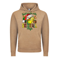 Vintage Coffee Santa's Favorite Softball player Vintage Hoodie - NancyCooperArtShop