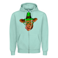 Seafoam St Patricks Day Cow Zipper Hoodie - Bettercallsaul