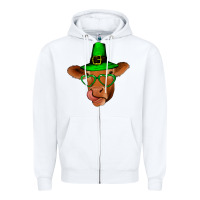 White St Patricks Day Cow Zipper Hoodie - Bettercallsaul