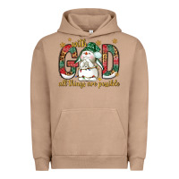 Pigment Burro with god all things are possible with snowman bbs Urban Hoodie - BundleAndBundleShop