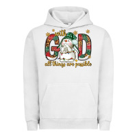 Pigment Lunar Rock with god all things are possible with snowman bbs Urban Hoodie - BundleAndBundleShop