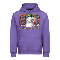 Tulip with god all things are possible with snowman bbs Urban Hoodie - BundleAndBundleShop