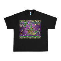 Black mardi gras fleur de lis Urban Heavy Tee - MaliasSmallBusiness
