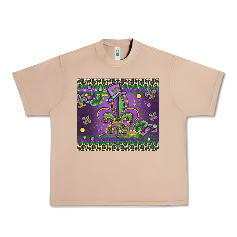 Mardi Gras Fleur De Lis Urban Heavy Tee by MaliasSmallBusiness | Teevron