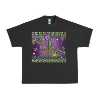 Pigment Black mardi gras fleur de lis Urban Heavy Tee - MaliasSmallBusiness