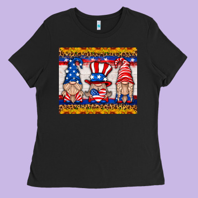 Usa Gnome Mouse Pad Ladies Tee Designed By Hra Design Shop