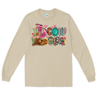 Mushroom western cowgirl Long Sleeve Tee - MaliasSmallBusiness