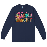 Navy western cowgirl Long Sleeve Tee - MaliasSmallBusiness