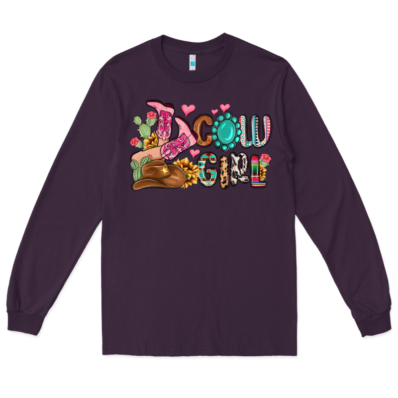Western Cowgirl Long Sleeve Tee by MaliasSmallBusiness | Teevron