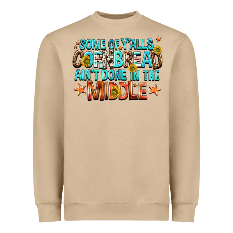 Some Of Yalls Cornbread Aint Done In The Middle Heavyweight Sweatshirt by NancyCooperArtShop | Teevron
