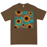 Cacao sunflower turquoise glitter Premium Tee - JahusDesignShop