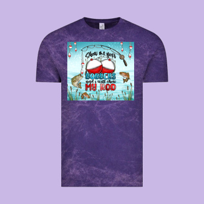 Show Me Your Bobbers And I Will Show My Rod Vintage Tee Designed By Maliassmallbusiness
