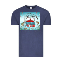 Vintage Denim show me your bobbers and i will show my rod Vintage Tee - MaliasSmallBusiness